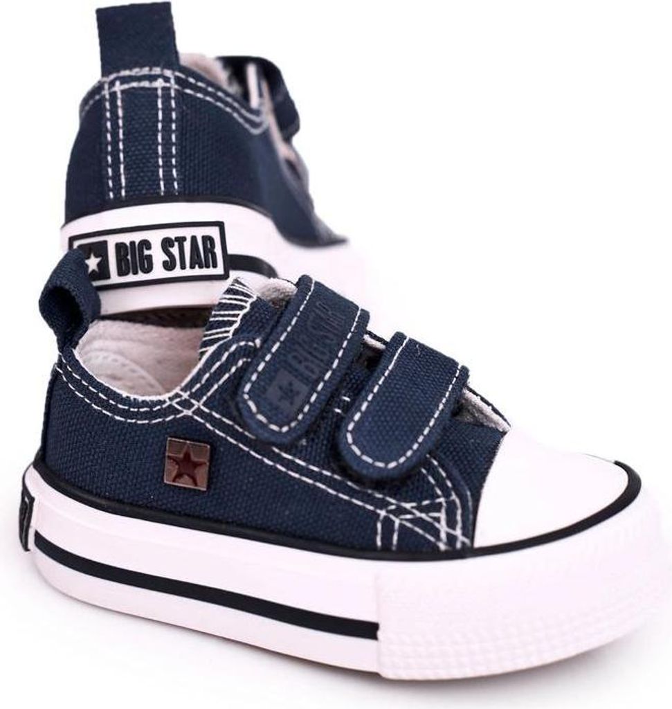 Klettverschluss Kinder Turnschuhe BIG STAR HH374201 Marineblau 18