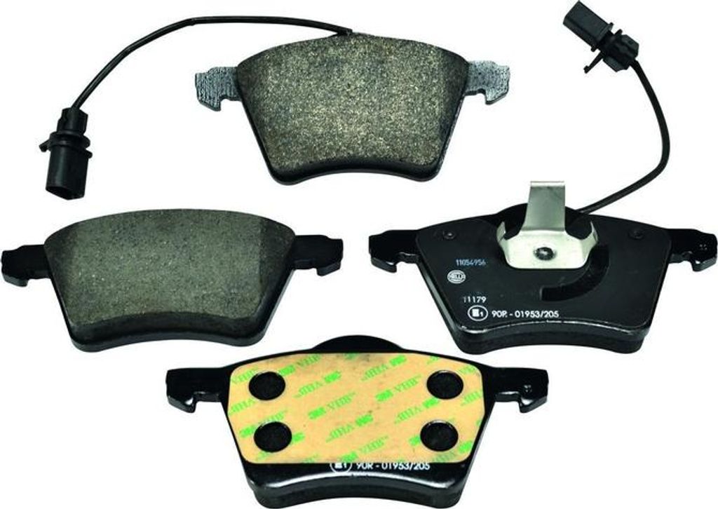 Bremsbelagsatz mit Verschleißwarnkontakt 18,6 mm HELLA für u.a. VW TRANSPORTER