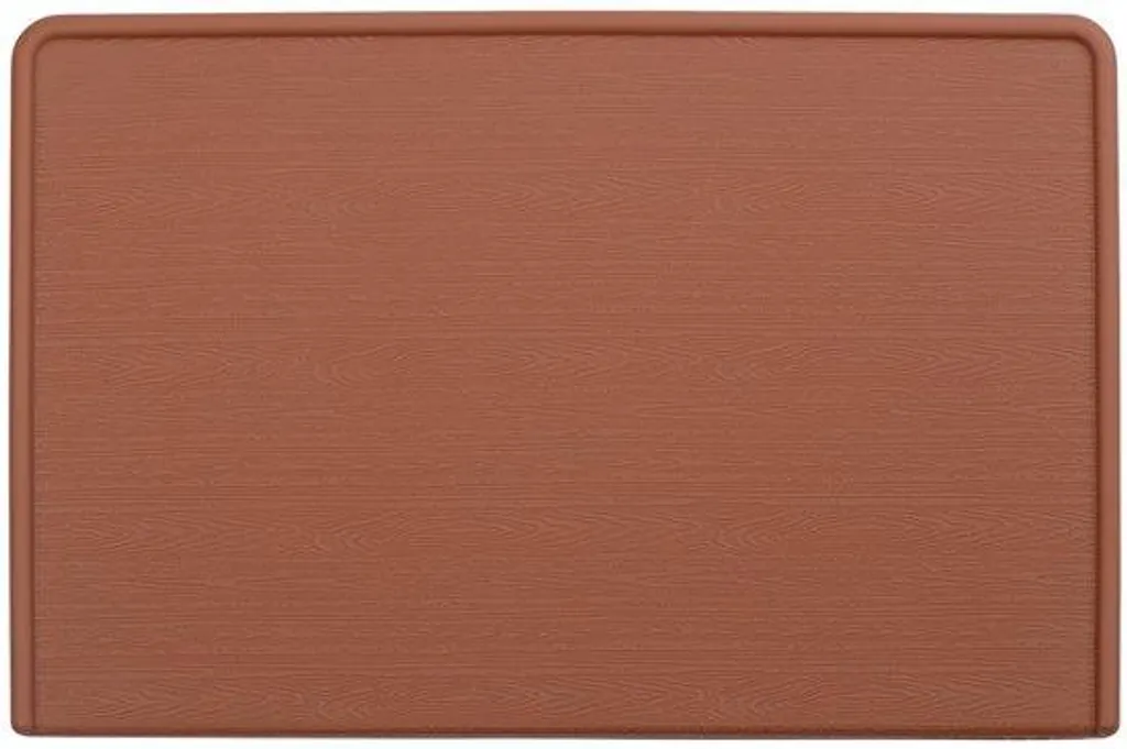 Tapis silicone résistant chaleur et eau pour machine café couleur moka