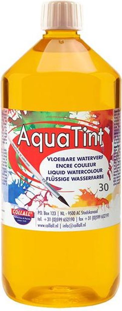 Collall Wasserfarbe Gelb Ecoline Aquatint Flasche 1 Liter Kinderfarbe