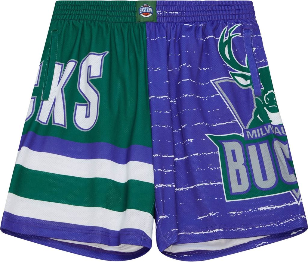 Milwaukee Bucks NBA Mitchell & Ness Jumbotron 3.0 Shorts-S