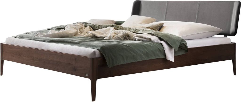 Hasena Lounge Varese Bettgestell Massivholz Kopfteil gepolstert