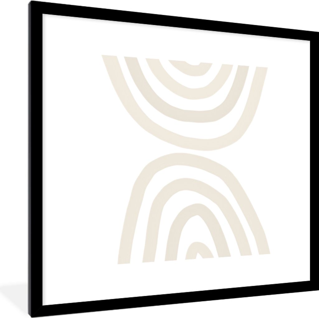 MuchoWow® Gerahmtes Poster Regenbogen - Pastell - Design - Produktbild 