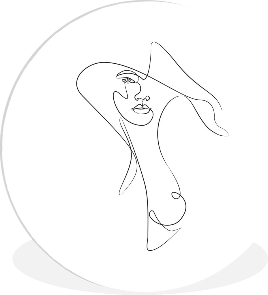 MuchoWow - Wand-Kreis - Wohnzimmer - Bild - Runde - Wanddeko - Dibond - Kunstdrucke