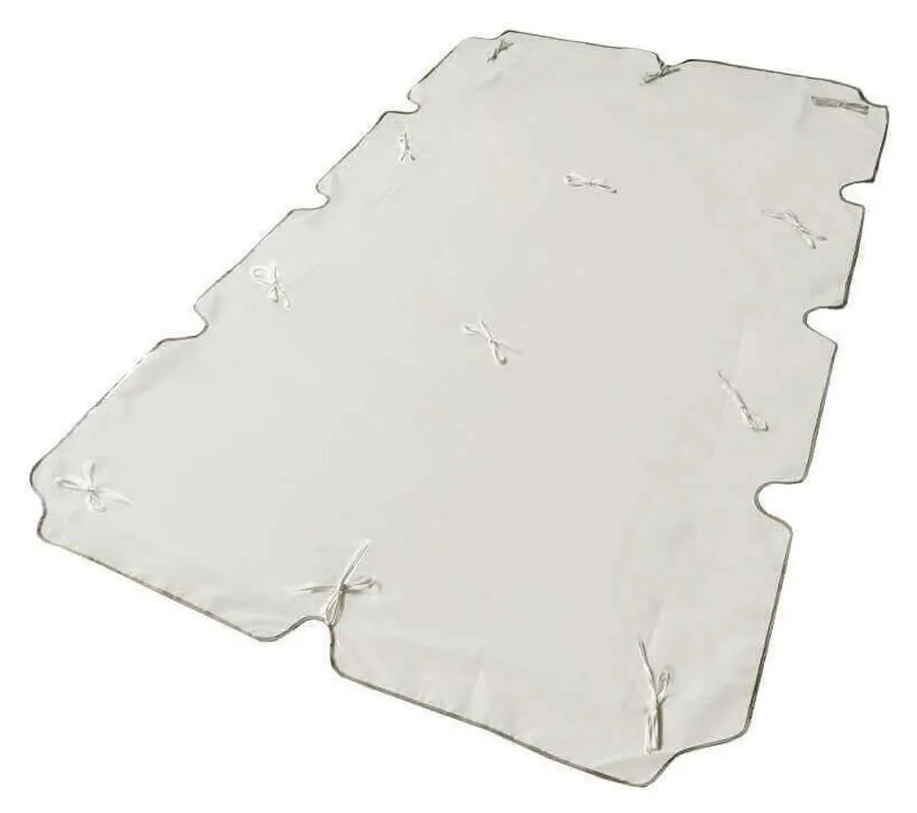 Housse de rechange pour balancelle 3 places beige en polyester 200x112cm