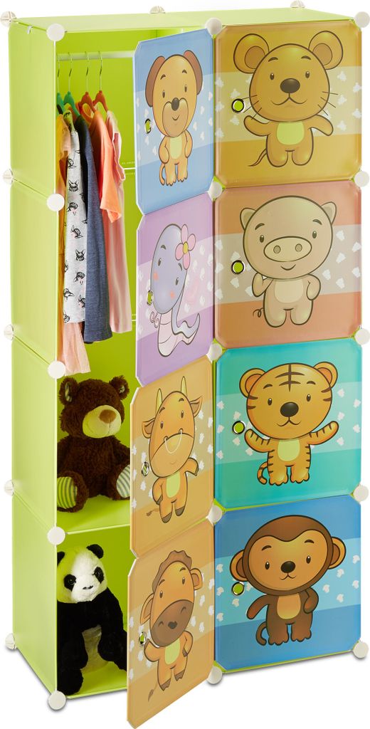 relaxdays Kinderregal Stecksystem Produktbild 1