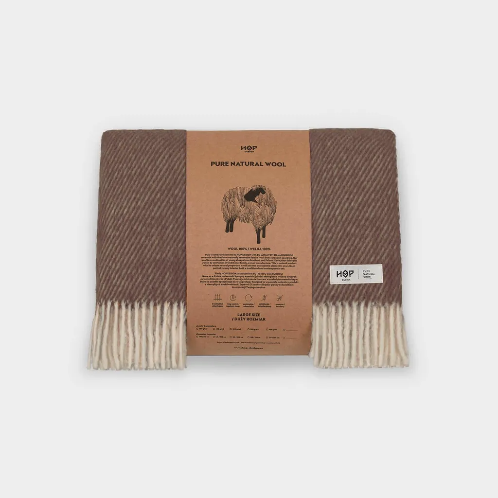 Coperta di lana ALPAK (marrone)