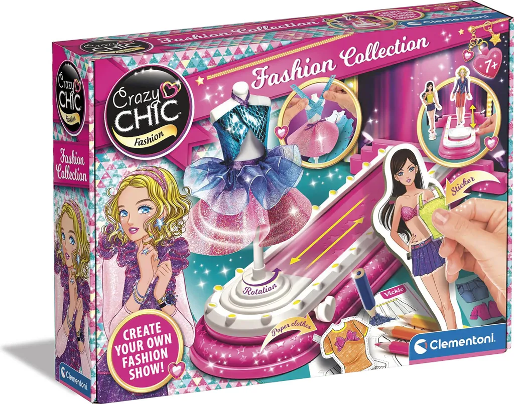 Clementoni 18666 Crazy Chic Fashion Collection - Kit Création de Mode