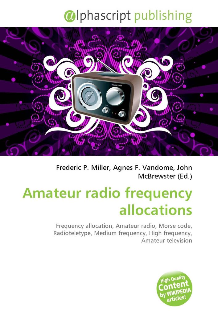 Amateur radio frequency allocations