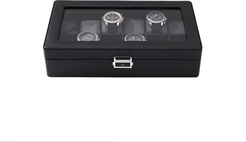 Rangement Montres pour Collectionneur - Boîte 12 Slots avec Vitrine