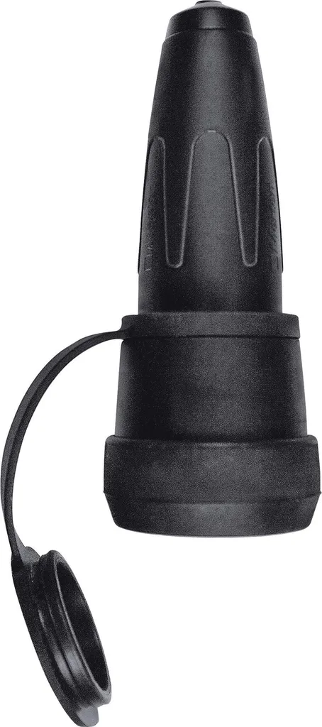Prise Femelle en Caoutchouc Noir Merten 173051 Standard Schuko 16A