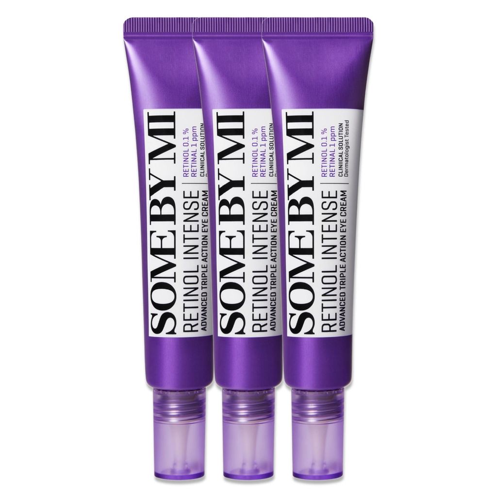 Augencreme Augenkonturencreme Anti-Falten Retinol Intense Reactivating Eye Cream, 3x 30ml