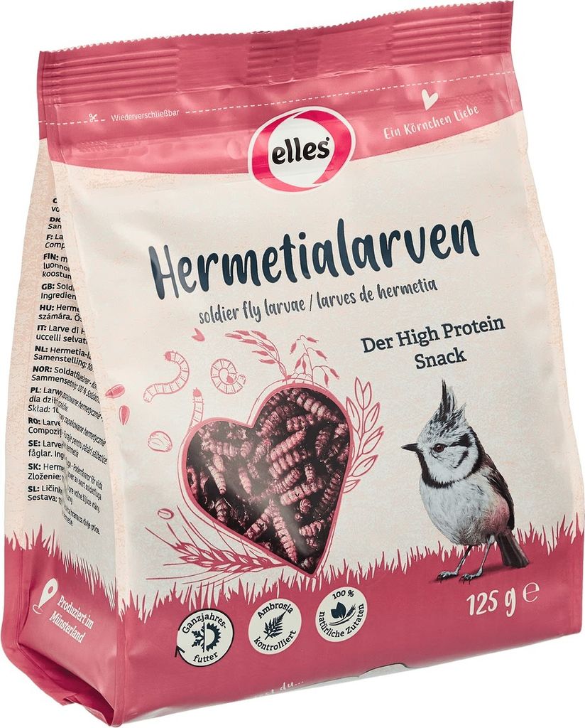 Stroetmann Elles Hermetialarve 125 g - Wildvogelfutter