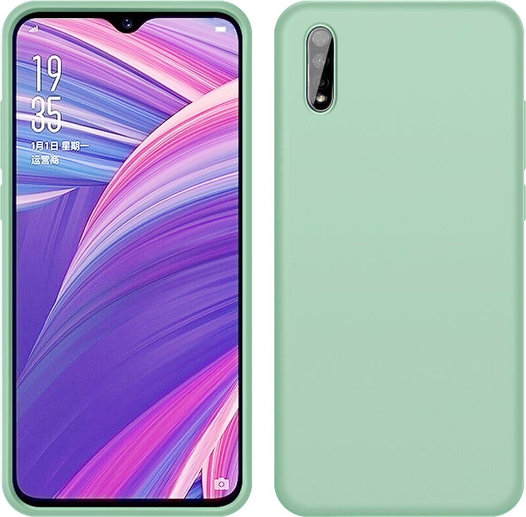 VIVO iQOO Neo Hülle, LaimTop Slim Flüssig Silikon Soft Gel Gummi Stoßfest Kratzfest Schutzhülle für VIVO iQOO Neo Grün