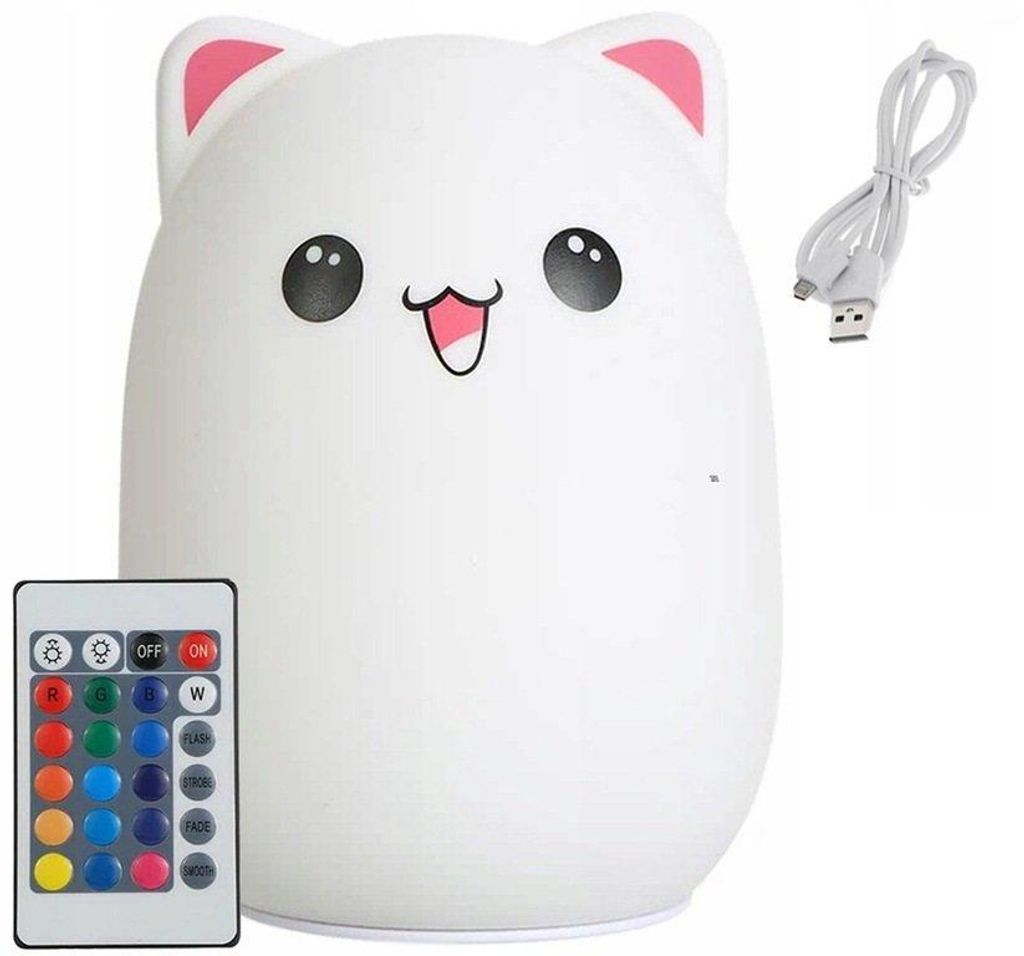 Verk 24085 Lampada tattile RGB notturna gattino USB 1200mAh Immagine del prodotto 
