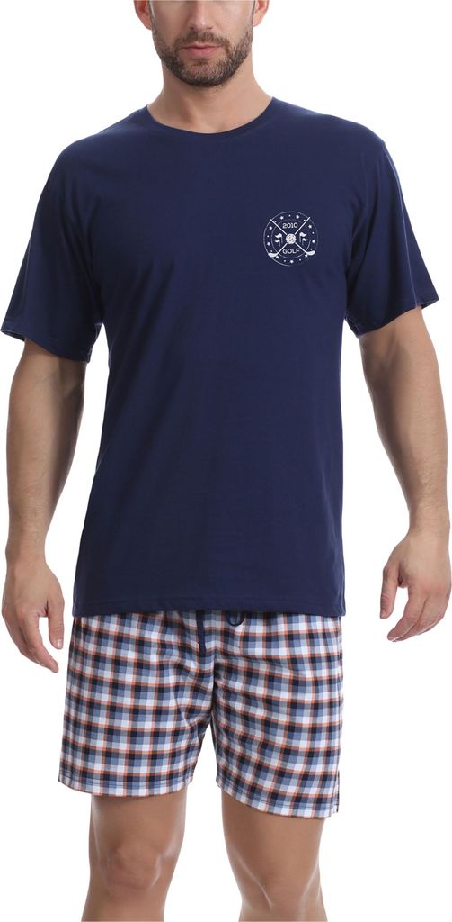 Timone Herren Schlafanzug TI30-108 (Dunkelblau 2021/18, S)