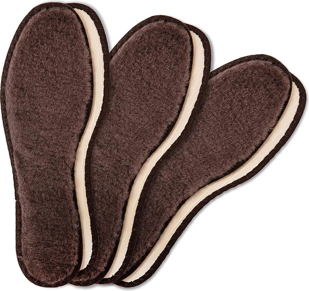 Warme Wollschuheinlagen für Winterkappen Lambswool Set - Größe 39 EUR