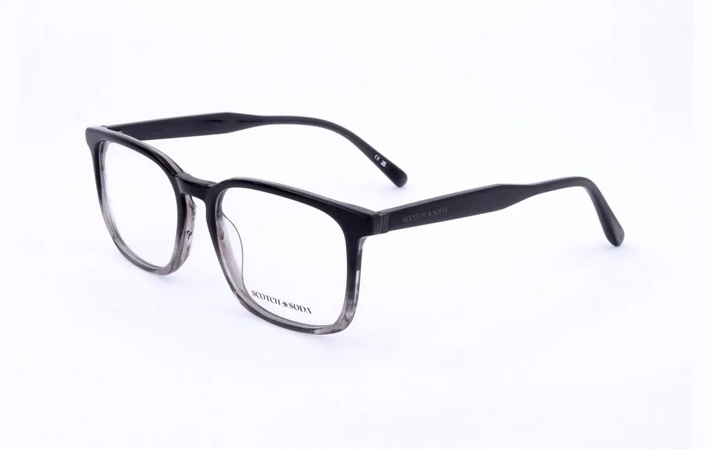 Lunettes Scotch & Soda SS4022 Horn Noir en Acétate Brillant pour Homme