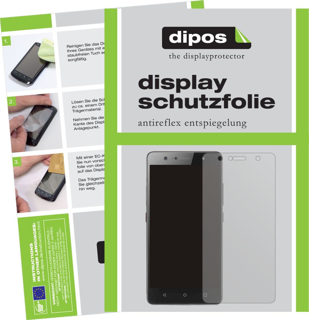 1x Schutzfolie für Lenovo K8 Plus matt Displayschutzfolie Folie Display Schutz dipos