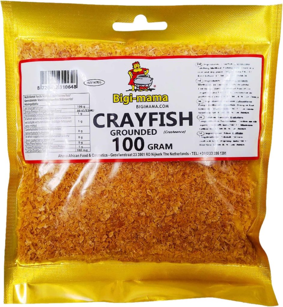 Crayfish (Grounded) – 100g – Gemahlene Krebse African Style von Bigi Mama