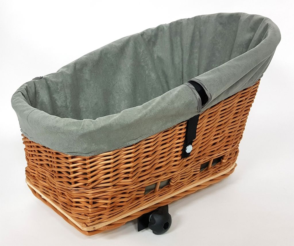 OFFSCH Stoffeinlage Für Körbe - Waschbarer Korb-Einsatz Rotkariert Boho Style