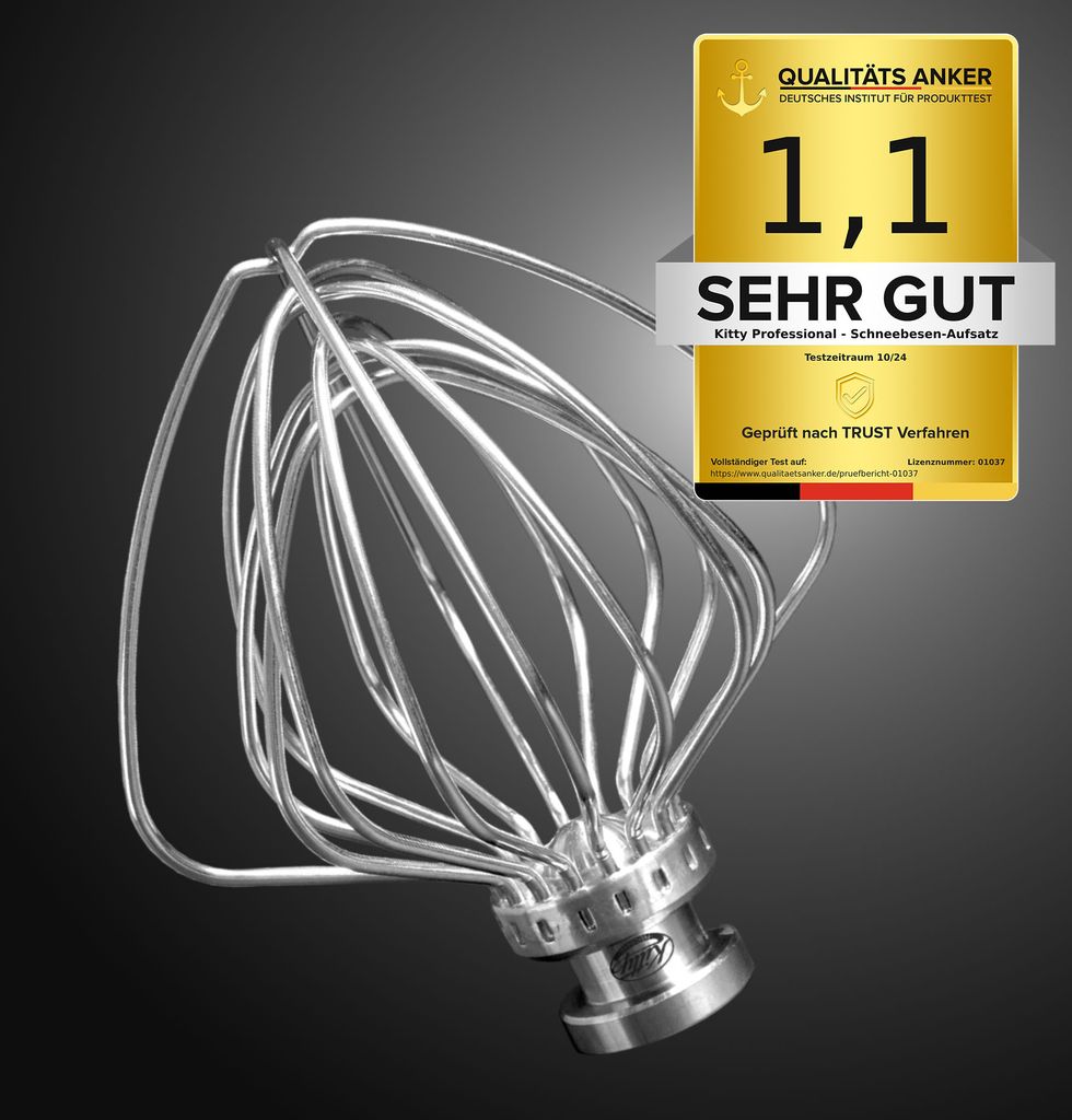 Kitty Professional Profi-Schneebesen"Schaumschläger" kompatibel KitchenAid 4,3