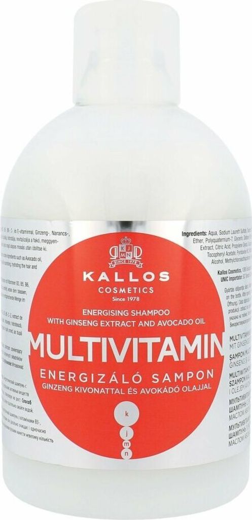 Kallos Multivitamin Energising Shampoo 1000 ml Zdjęcie produktu 