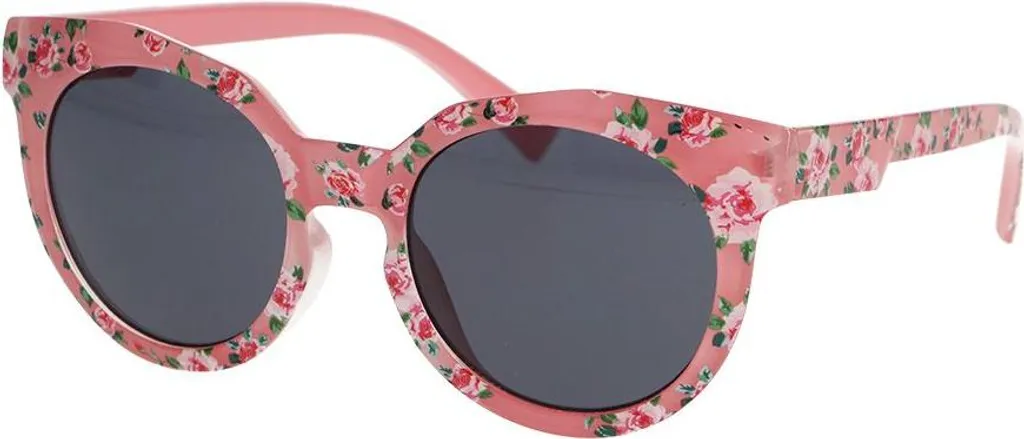 Occhiali Spectrum Bambina Rosa Fiori - Protezione UV400 Infrangibili