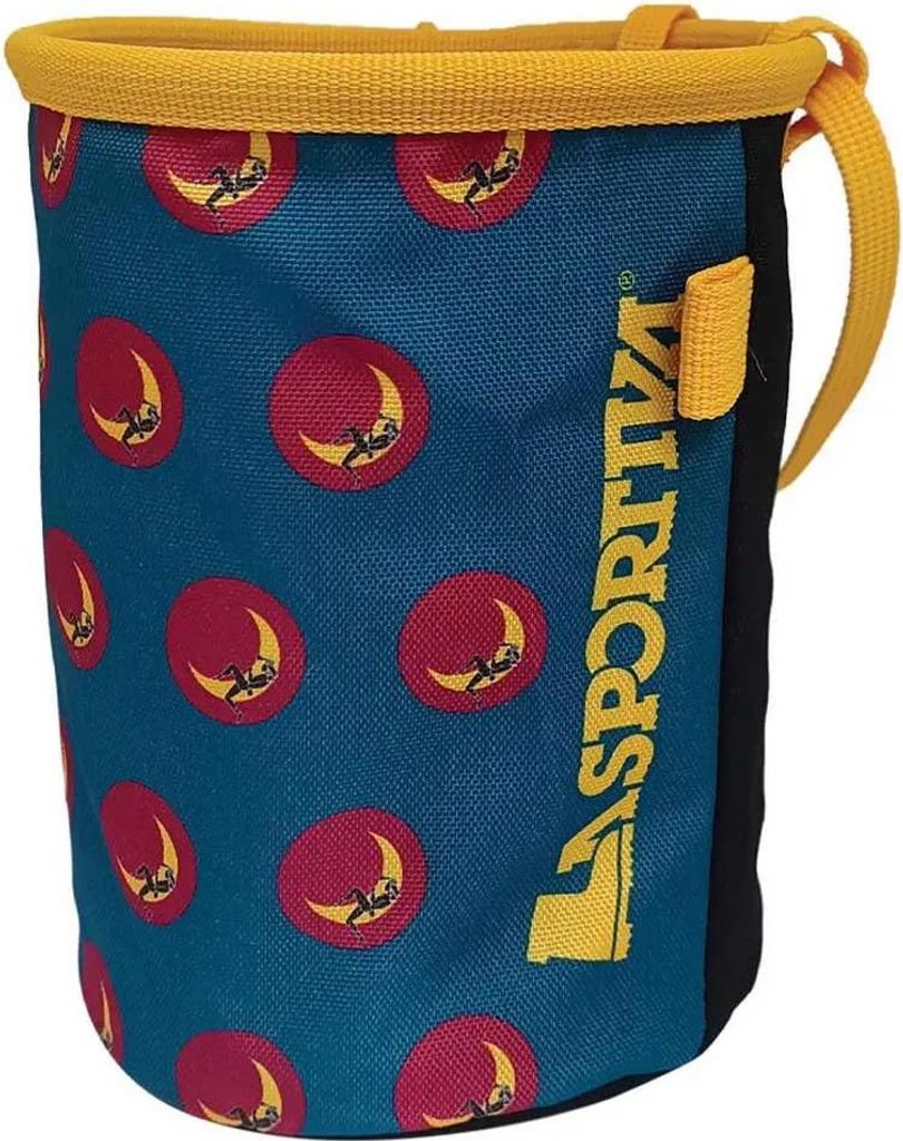 Climbing On The Moon Chalk Bag, Style 79K, Farbe 640108 Turchese/Giallo, Größe PZ, La Sportiva