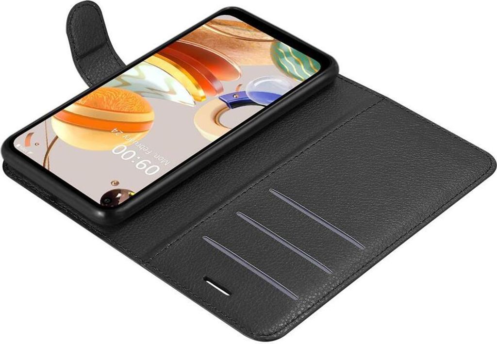 Cover Per LG K61 Flip, Portafoglio Case In Pelle PU Goffrata Tiger