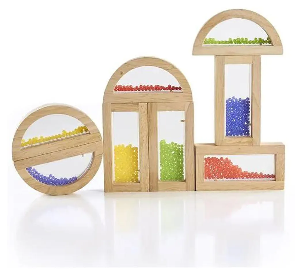 Rainbow Block Beads GuideCraft avec Inserts Colorés Translucides 24pc - 2