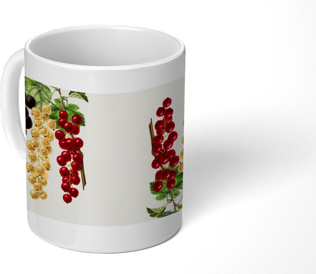 MuchoWow Tasse Kaffeetasse Kaffeebecher 350 ml Trauben - Beeren - Lebensmittel Teetasse - Fototasse - Becher - Keramikbecher - Teebecher - Kaffee...