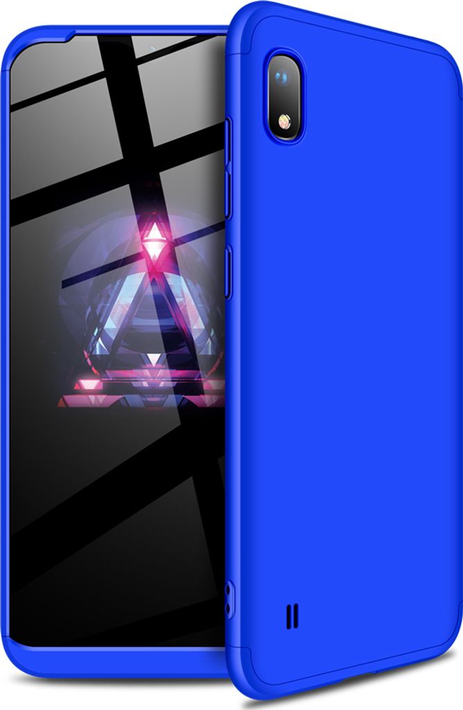 Für Samsung A10 Ultra Slim PC Back Cover rutschfest 360 Grad Full Protective Fall blau