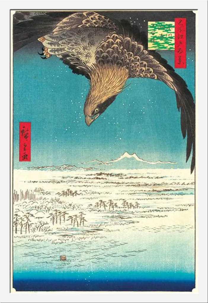 Cadre photo blanc Hiroshige Jumantsubo protection acrylique anti-casse