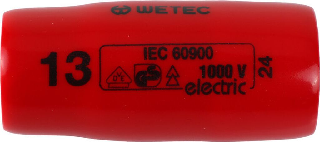 WETEC Sechskant-Steckschlüssel-Einsatz, 1/2", 13 mm, 1000 V/VDE/GS (Nuss)
