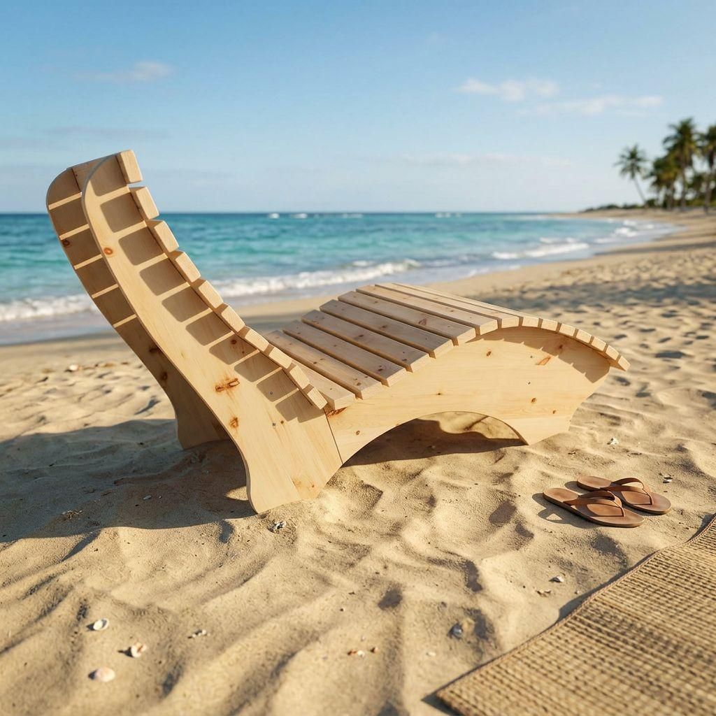 Holzliege Wellenliege Waldsofa Relaxliege Gartenliege "Ruhe-Vroni" (Lärche) Breite 80cm Himmelsliege