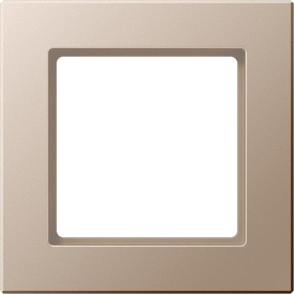 Jung AC581CH Rahmen 1fach, senkrechte und waagerechte Montage, Duroplast lackiert, A CREATION, champagner