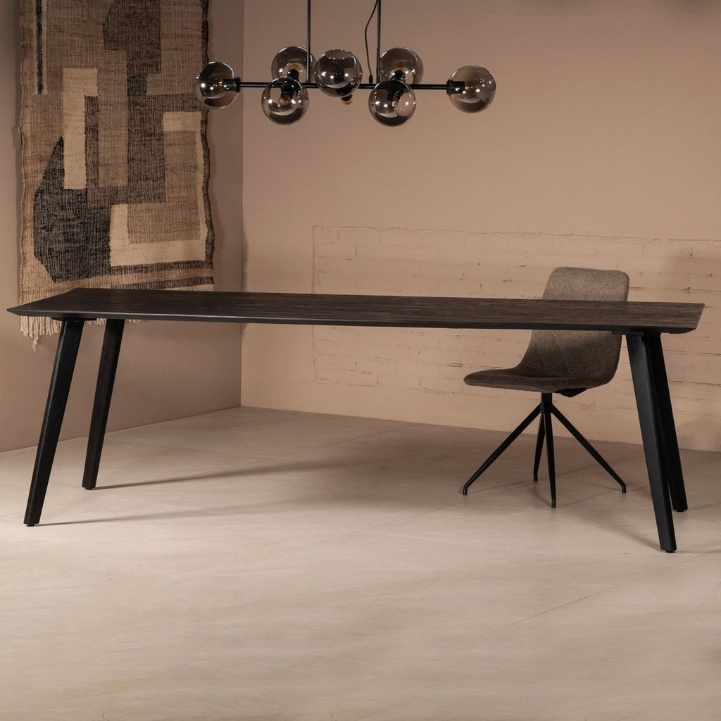 Esstisch Schwarz - 240cm - Mangoholz - Esstisch oslo - Giga Meubel