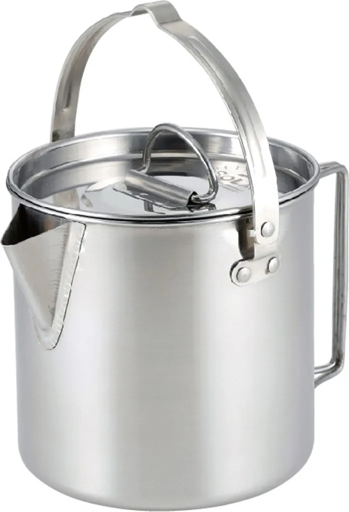 Bouilloire 1.2L anti-corrosion en inox pour bouillir l'eau en randonnée
