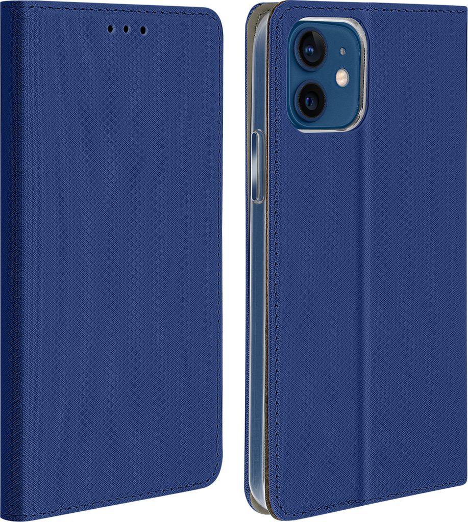 Apple iPhone 12 Mini Flip Cover mit Standfunktion – Blau