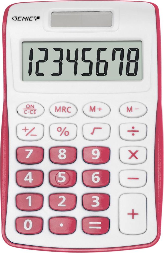 GENIE Taschenrechner 120 P 8-stellig pink