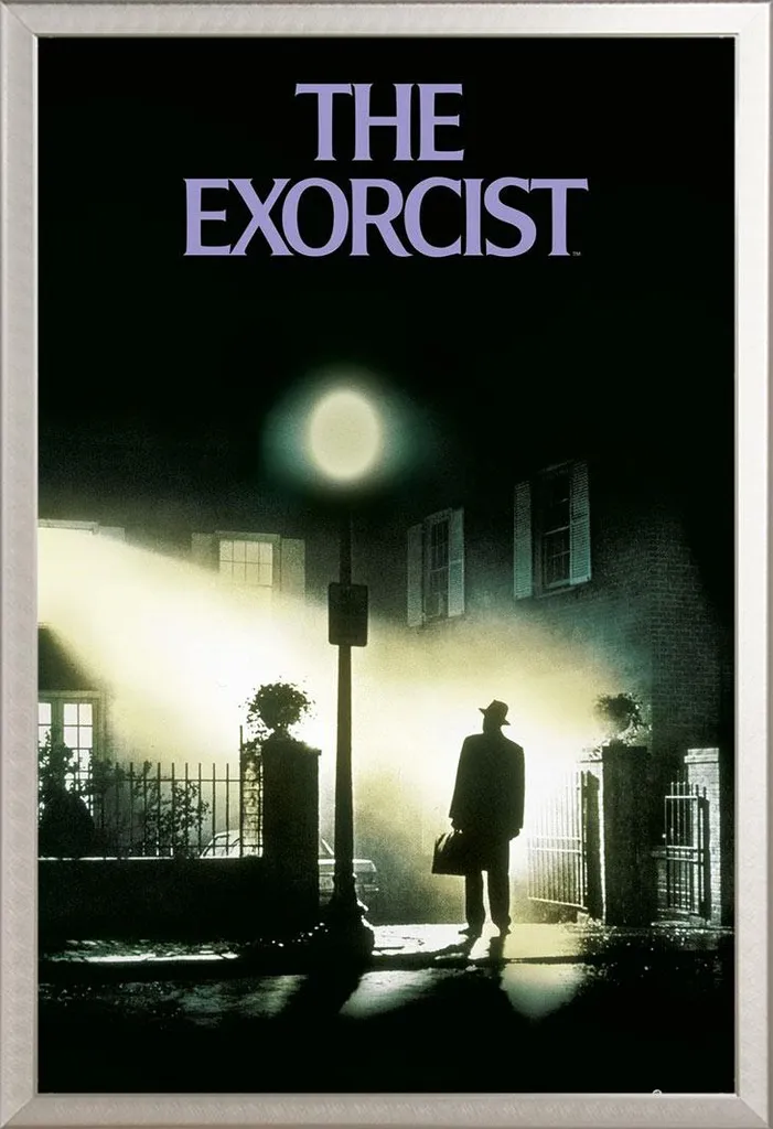 Cadre Shinsuke Argent avec Affiche The Exorcist Vitre Acrylique 61x91