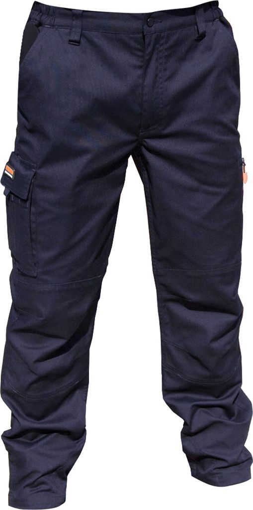 Result Herren Stretch-Arbeitshose, Beinlänge 81 cm BC2798 (W36) (Marineblau)