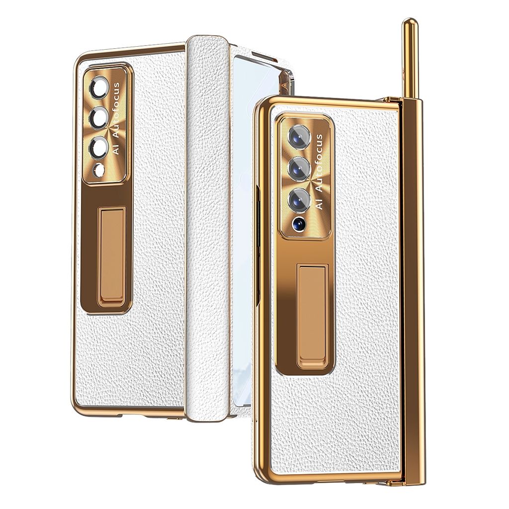 Für Samsung Galaxy Z Fold4 5G Magnetische Kunststoff Handy Tasche Etuis Hülle