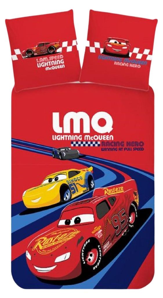 Disney Cars Parure de lit bébé 40 x 60 cm + 100 x 135 cm Image du produit 