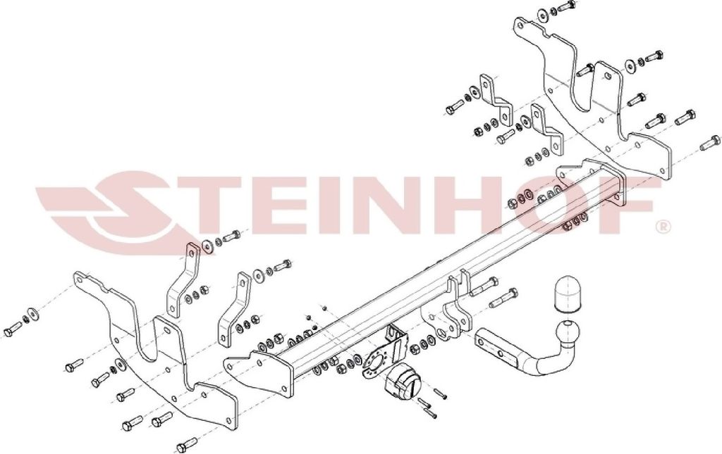 Z546444 Anhängerkupplung passend für FORD Ecosport 11/2017- starr