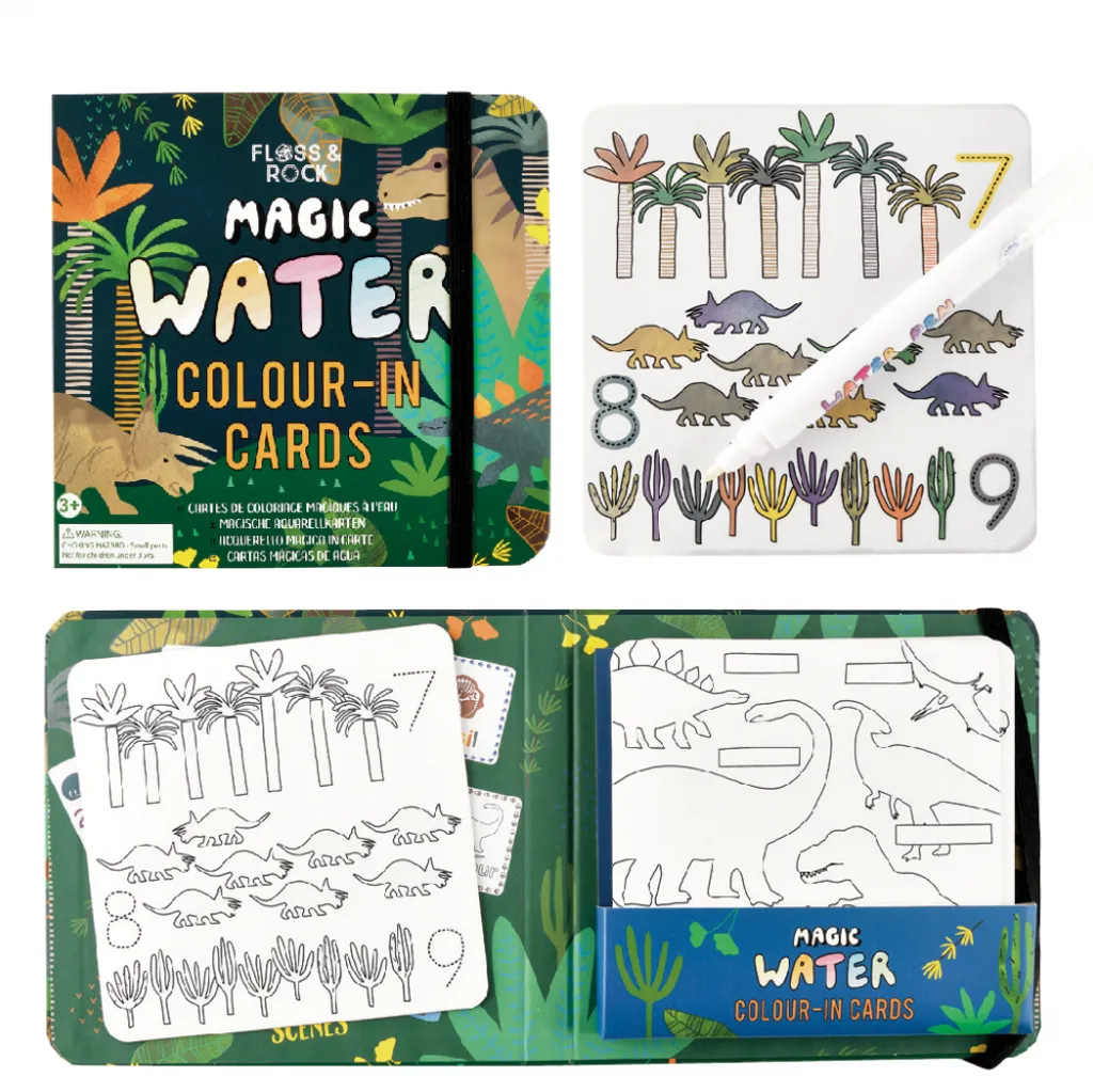 Livre coloriage eau dinosaure anti-tache pour dessiner sans salir