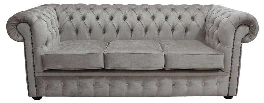 Chesterfield Design Luxus Polster Sofa Couch Sitz Garnitur Leder Neu Sofas #206