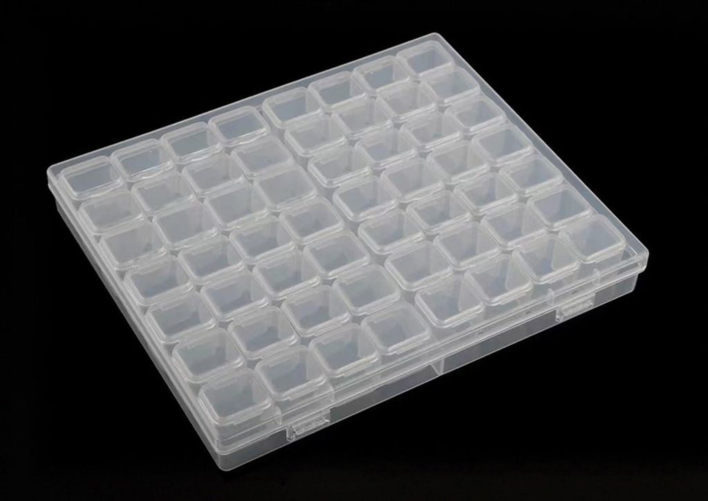 Aufbewahrungsbox für Diamantmalereien, Zubehörboxen für Diamantmalereien, Kunststoffbox für Diamantstickereien, Sortierbox mit Deckel für Klei...