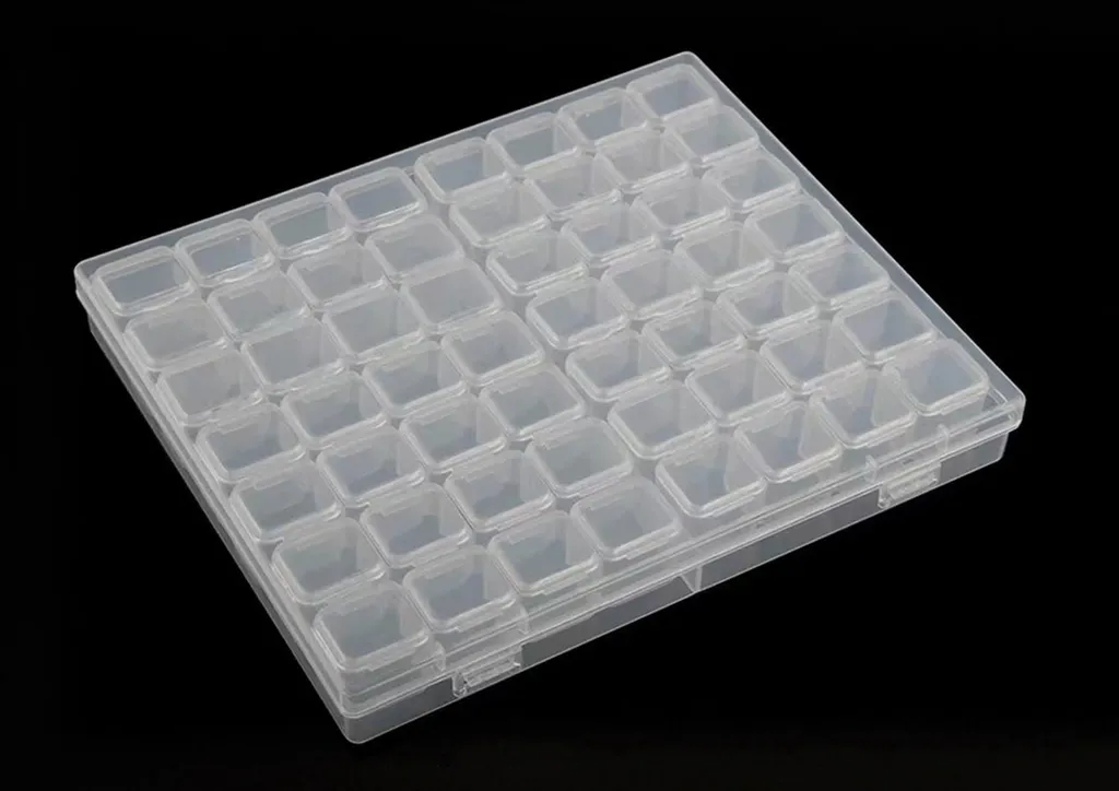 Organiseur broderie diamant 56 cases idéal pour trier vos strass
